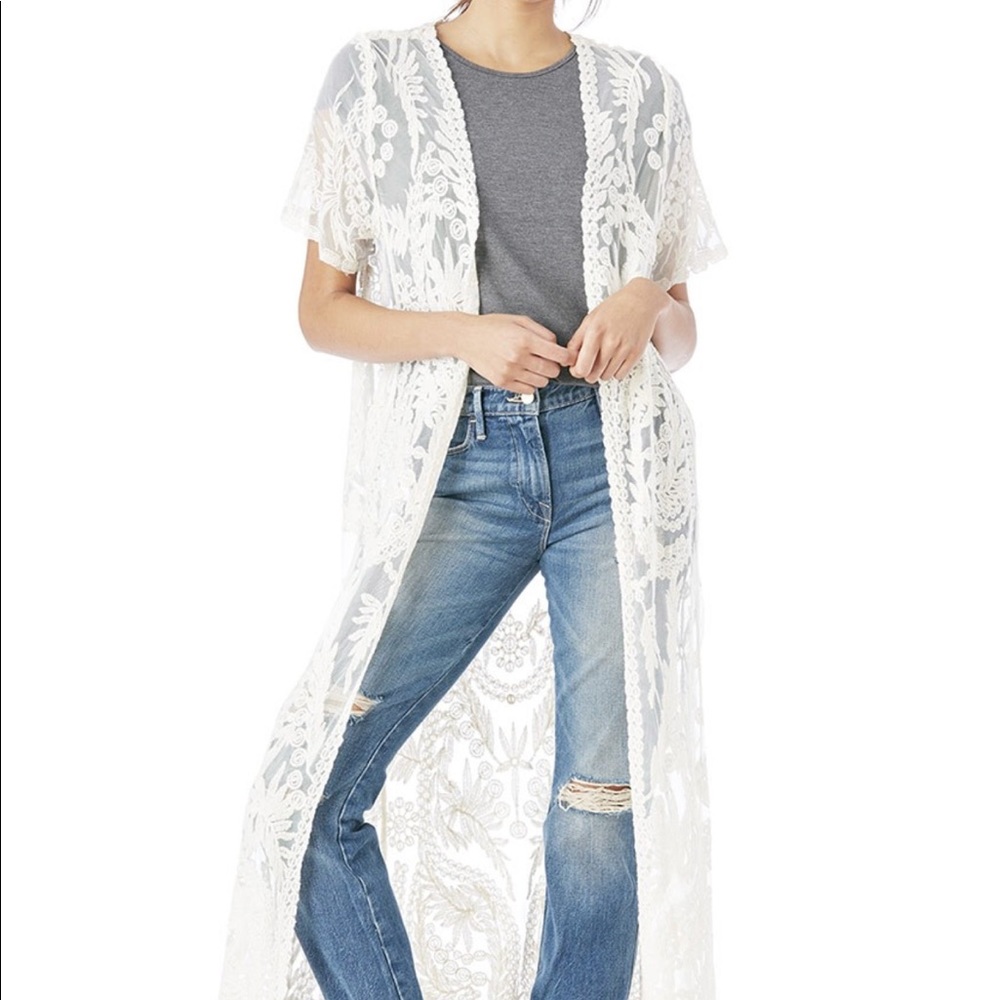 Sole Society Crochet Duster